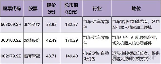 人形机器人：13家核心龙头技术与产业链超越“新能源”的赛道(图10)